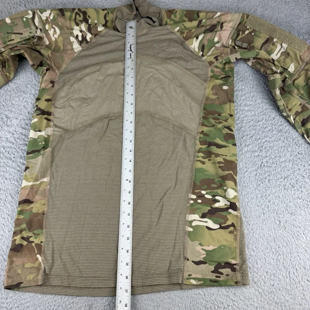 US Army Combat Shirt Mens Large Flame Resistant Long Sleeve Military Multicam